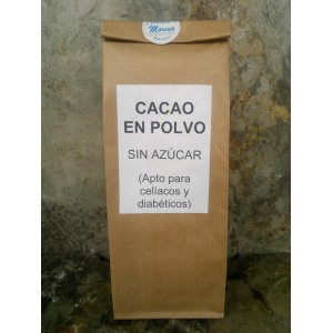 Cacao en polvo sin azúcar ( apto para celiacos y diabéticos)